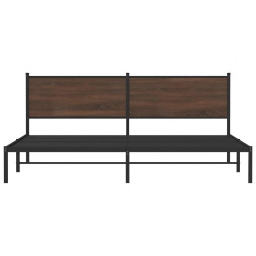 Sengeramme uden madras 193 x 203 cm - brun egetræsfarve