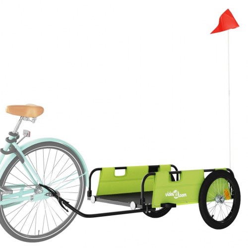 Cykeltrailer oxfordstof og jern grøn