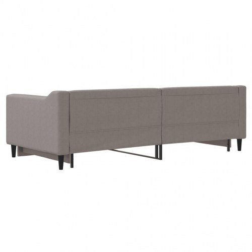 Daybed med udtræk 90 x 200 cm - gråbrun