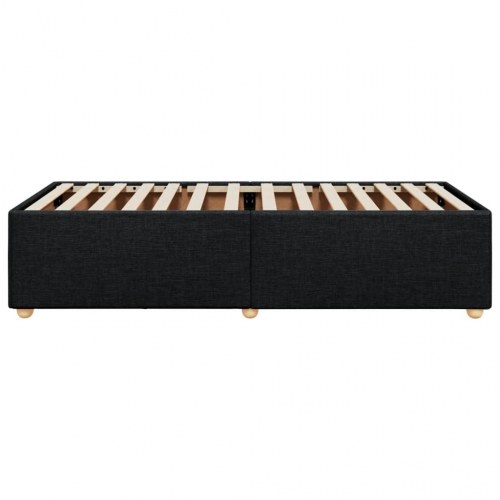 Sengeramme i stof - sort 100 x 200 cm