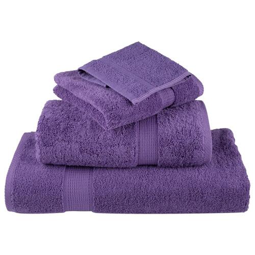 Håndklæder SOLUND 4 stk. Premium 30x30 cm 600 g/m2 lilla