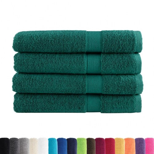 Håndklæder SOLUND 4 stk. Premium 100x200 cm 600 g/m2 grøn