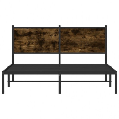 Sengeramme 140 x 200 cm uden madras - røget egetræsfarve