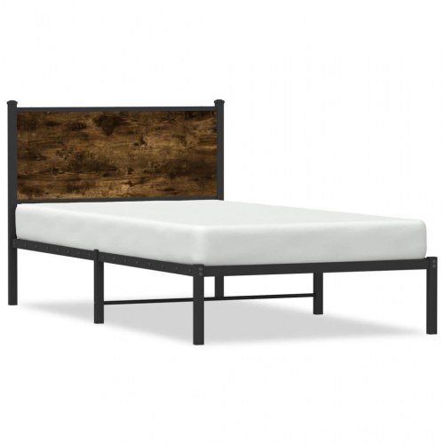 Sengeramme uden madras 107 x 203 cm - røget egetræsfarve