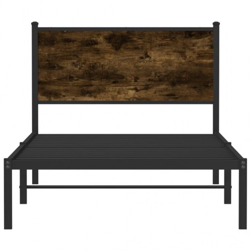 Sengeramme uden madras 107 x 203 cm - røget egetræsfarve