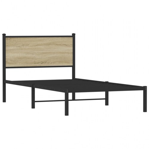 Sengeramme 100 x 200 cm i metal - sonoma-eg