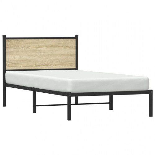 Sengeramme 100 x 200 cm i metal - sonoma-eg