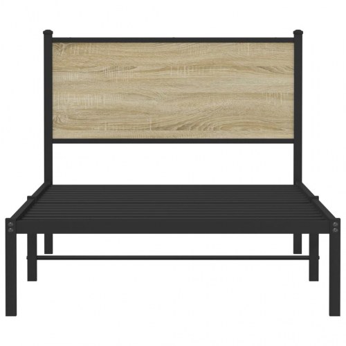 Sengeramme 100 x 200 cm i metal - sonoma-eg