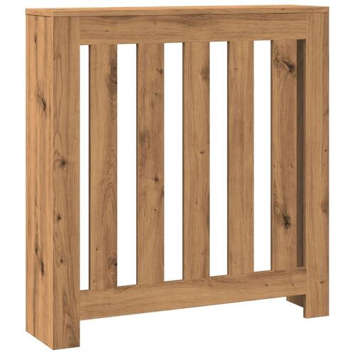 Radiatorskjuler 78x20x82 cm konstrueret træ egetræsfarvet