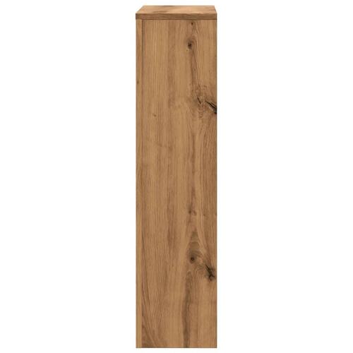 Radiatorskjuler 78x20x82 cm konstrueret træ egetræsfarvet