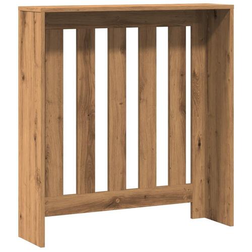 Radiatorskjuler 78x20x82 cm konstrueret træ egetræsfarvet