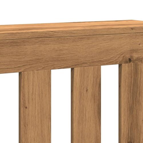Radiatorskjuler 78x20x82 cm konstrueret træ egetræsfarvet