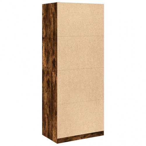 Klædeskab 80 x 50 x 200 cm - røget egetræsfarve