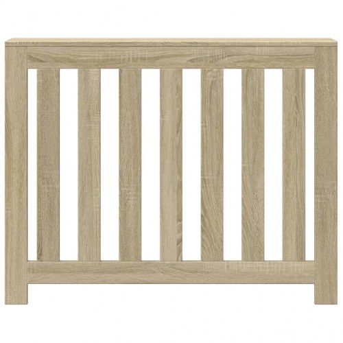 Radiatorskjuler 104×20×82 cm i sonoma-eg - lameldesign