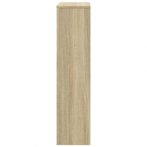 Radiatorskjuler 104×20×82 cm i sonoma-eg - lameldesign