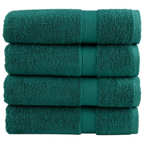 Badehåndklæder SOLUND 4 stk. Premium 100x150 cm 600 g/m2 grøn