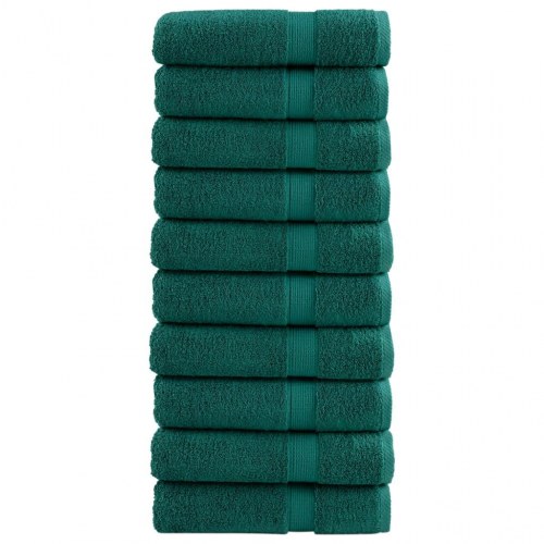 Håndklæder SOLUND 10 stk. Premium 70x140 cm 600 g/m2 grøn