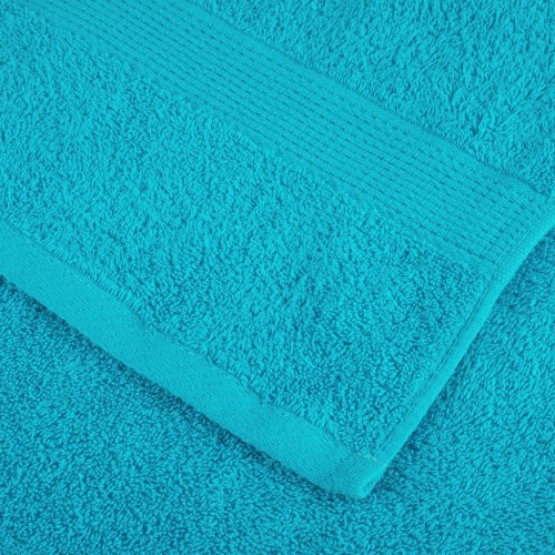 Håndklæder SOLUND 10 stk. 50 x 100 cm 600 g/m² - turkis