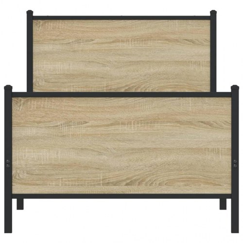 Sengeramme uden madras 75 x 190 cm i metal - sonoma-eg