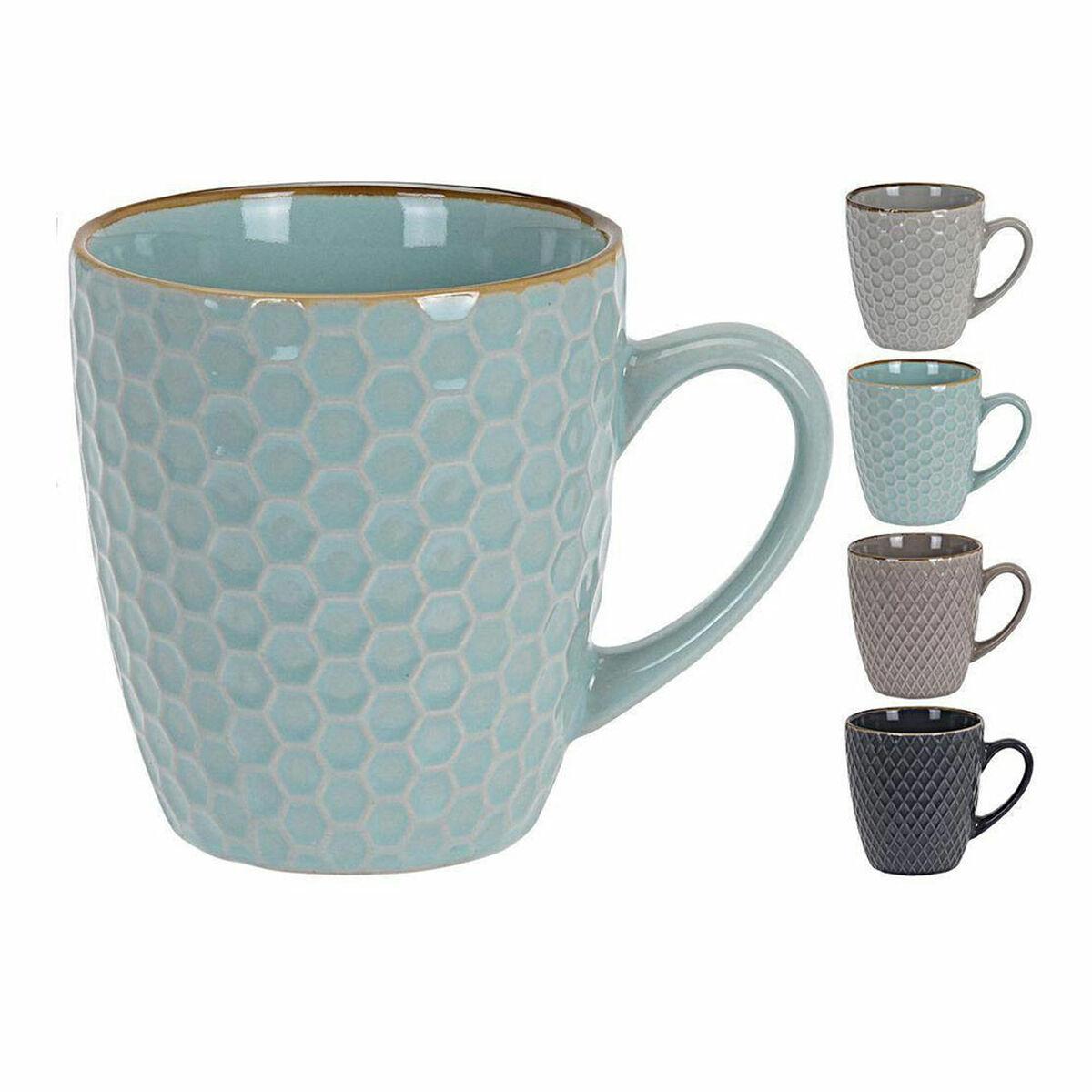 Dele Kaffekopsæt Excellent Houseware Geometri 200 Stentøj Dele