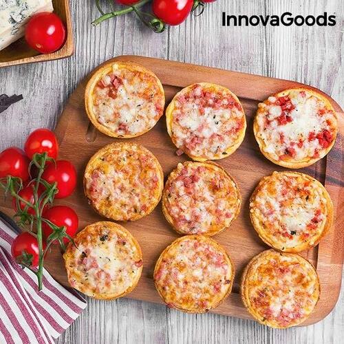 Ovn til Mini Pizzaer med Opskriftsbog Presto! 700W Rød Sort