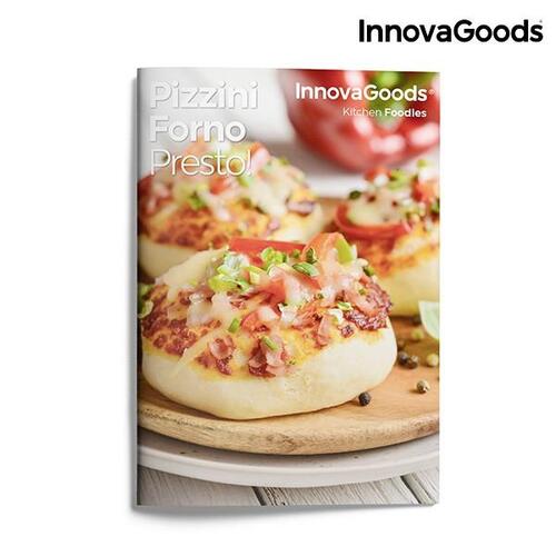 Ovn til Mini Pizzaer med Opskriftsbog Presto! 700W Rød Sort