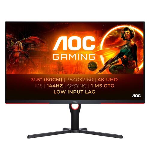Gaming skærm AOC U32G3X/BK 4K Ultra HD 32" 144 Hz