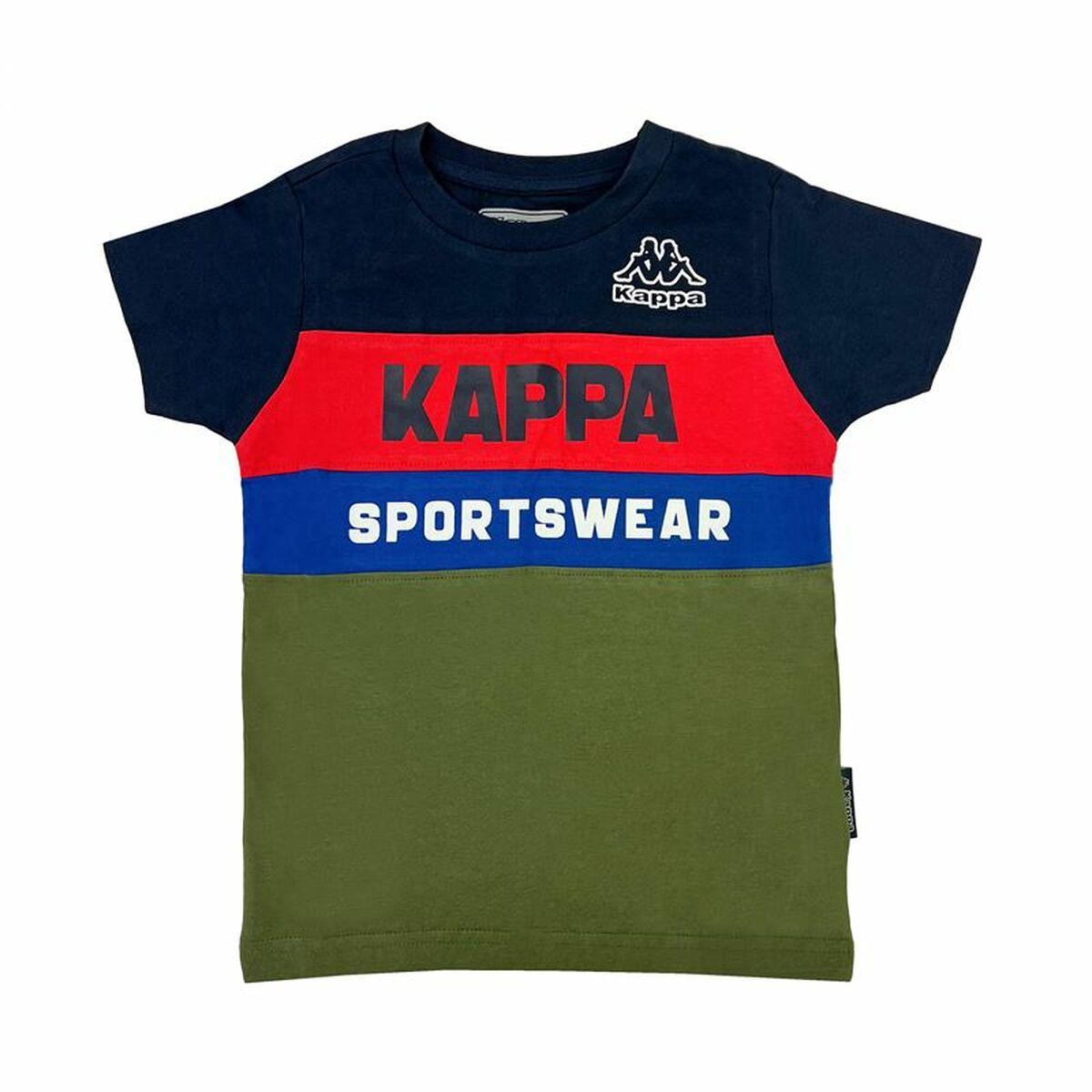 Børne Kortærmet T-shirt Kappa 8036M00058 Mørkeblå 14 år