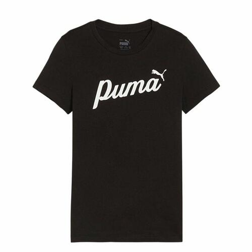 Børne Kortærmet T-shirt Puma Essentials + Script 11-12 år