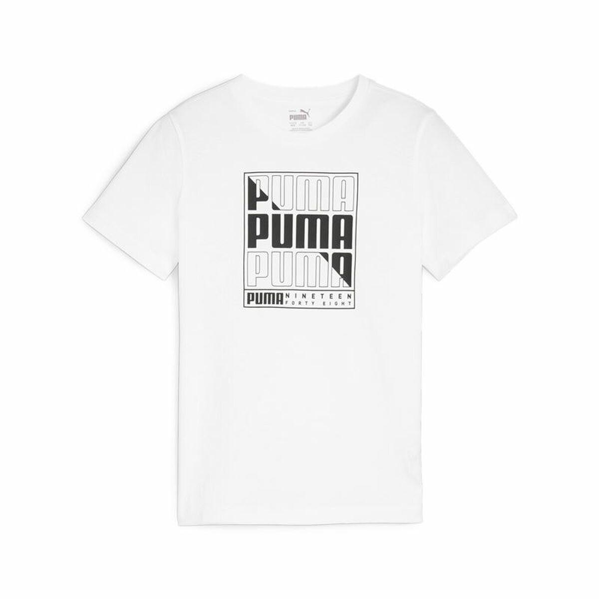 Puma Graphic kortærmet T-shirt til drenge, 11-12 år