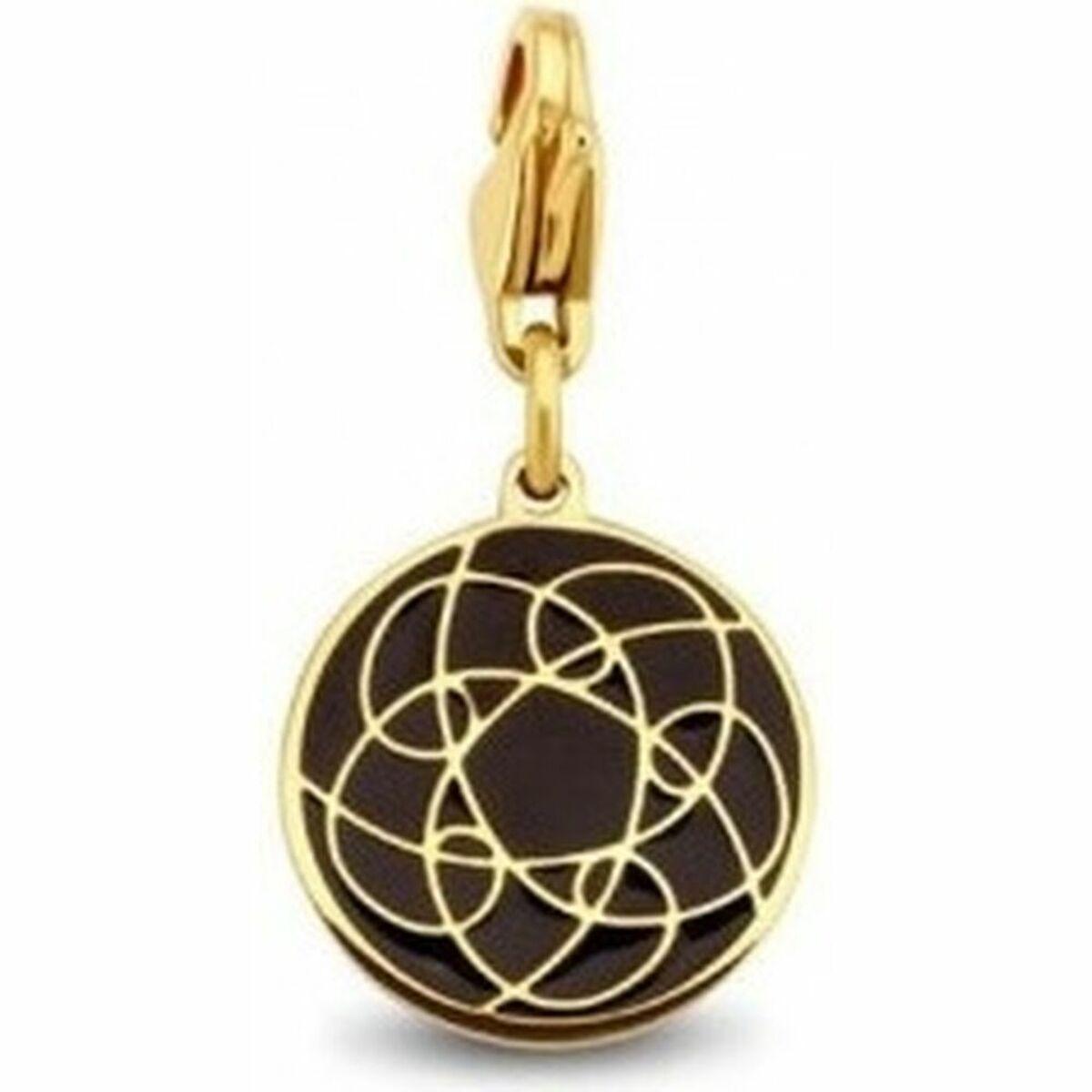 CO88 Collection charm/vedhæng 8CH-00014 - guldfarvet rund medaljon