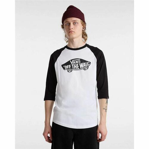 Kortærmet Sport T-shirt Vans Style 76 Raglan Hvid M