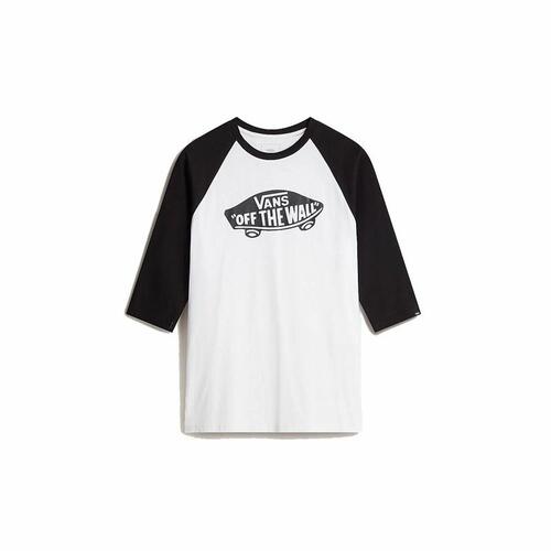 Kortærmet Sport T-shirt Vans Style 76 Raglan Hvid S