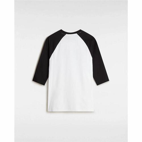 Kortærmet Sport T-shirt Vans Style 76 Raglan Hvid S