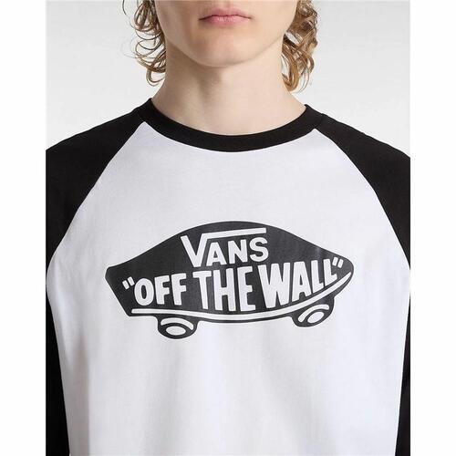 Kortærmet Sport T-shirt Vans Style 76 Raglan Hvid S