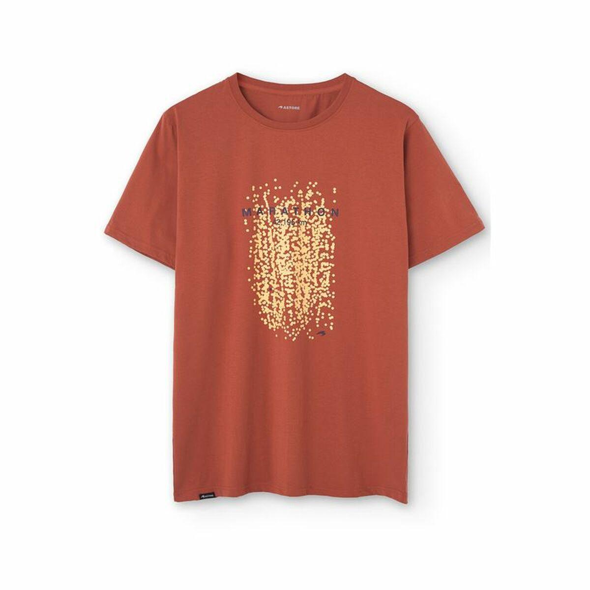 Astore kortærmet sport T-shirt til mænd - mørk orange, XL billede