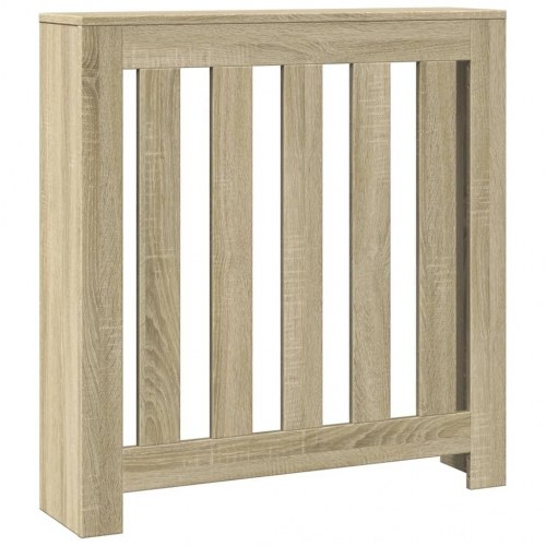 Radiatorskjuler 78 × 20 × 82 cm i konstrueret træ - sonoma eg