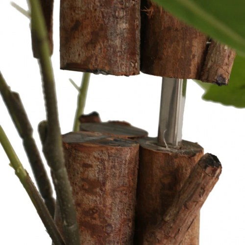 Kunstigt citrontræ med 3 stammer 180 cm PP grøn