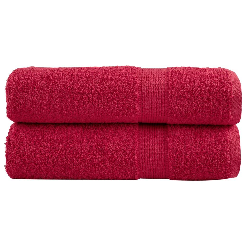 Badehåndklæder SOLUND 2 stk. Premium 100x150 cm 600 g/m2 grøn
