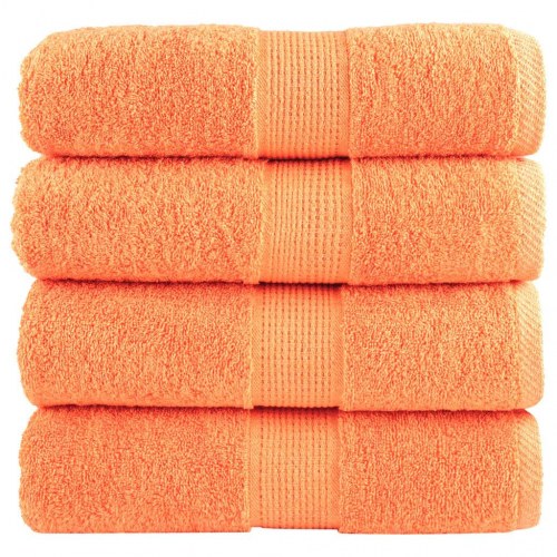 Vaskehåndklæder SOLUND 4 stk. - orange 30 x 30 cm