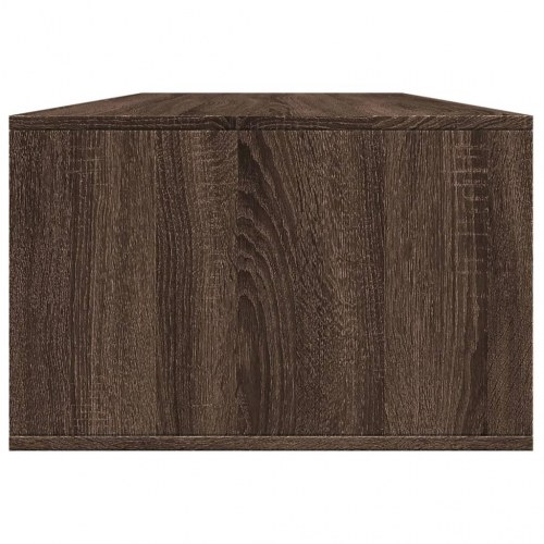 Sofabord 102x55x35 cm konstrueret træ brun egetræsfarve