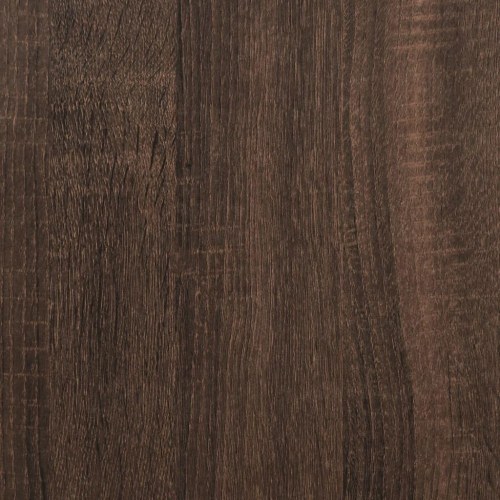Sofabord 102x55x35 cm konstrueret træ brun egetræsfarve