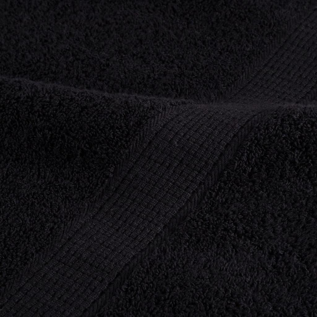 Håndklæder SOLUND 10 stk. Premium 70x140 cm 600 g/m2 sort