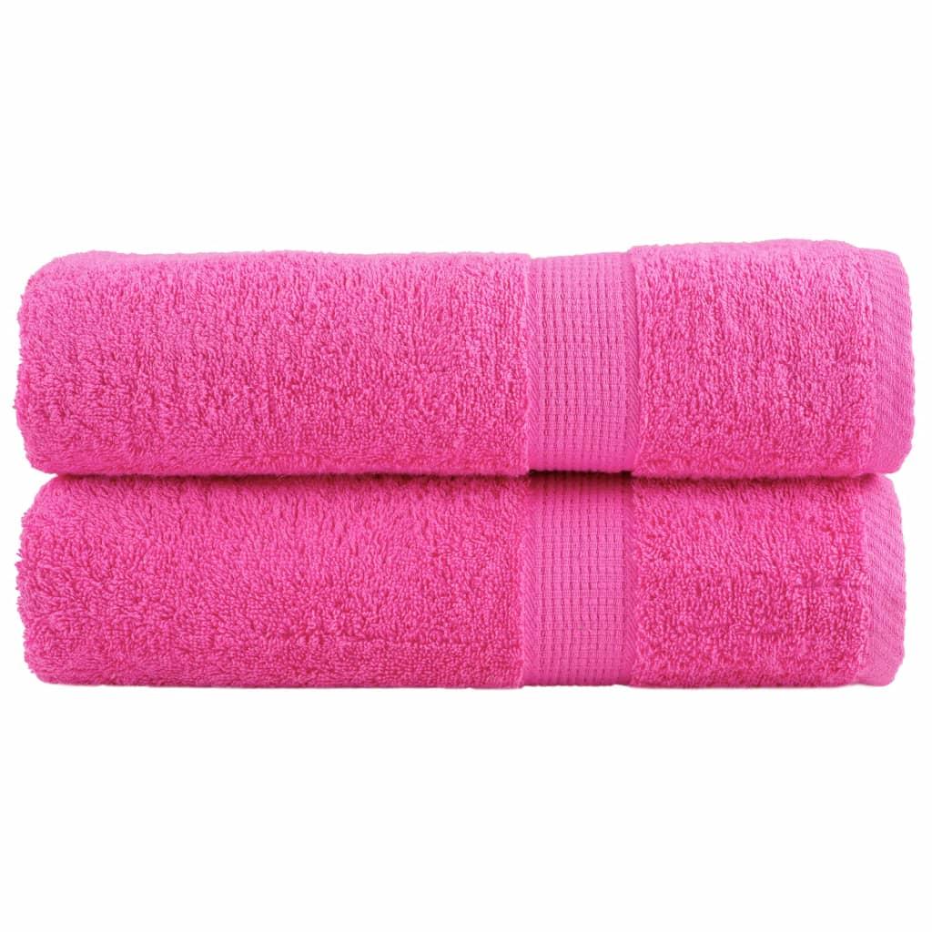 Håndklæder SOLUND 2 stk. Premium 50x100 cm 600 g/m2 pink
