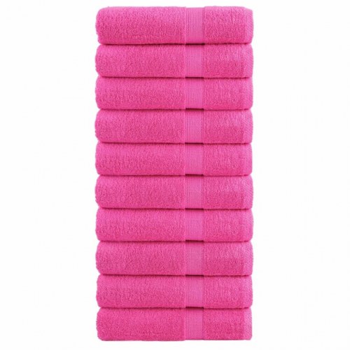 Håndklæder SOLUND 10 stk. Premium 50x100 cm 600 g/m2 pink