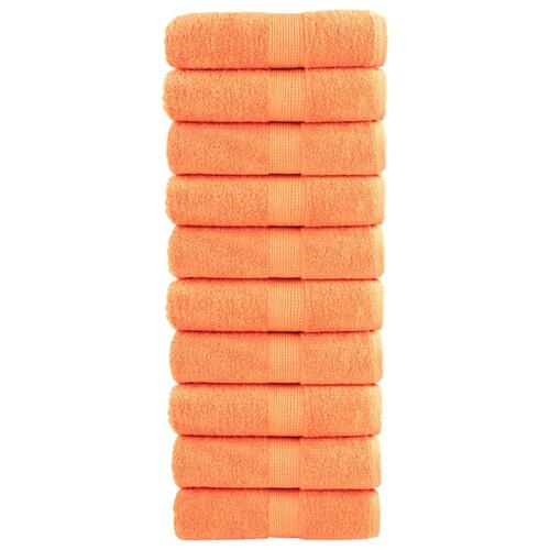 Håndklæder SOLUND 10 stk. Premium 30x30 cm 600 g/m2 orange