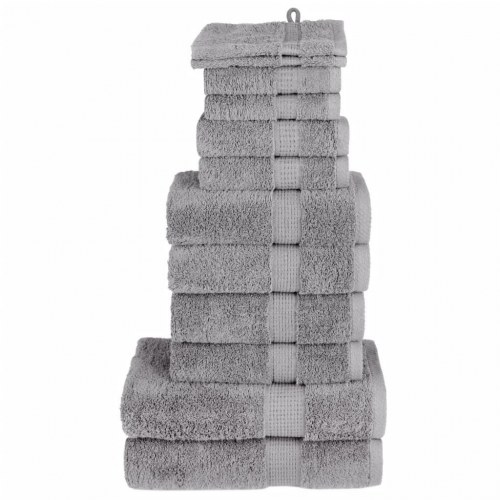Håndklædesæt 12 stk. SOLUND 600 g/m² - grå