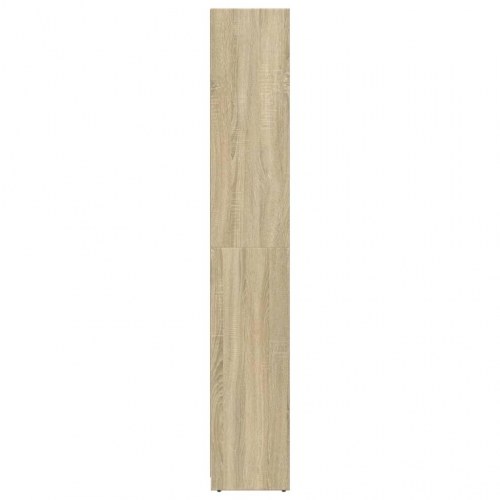 Badeværelsesskab 30×30×183,5 cm - konstrueret træ, sonoma-eg