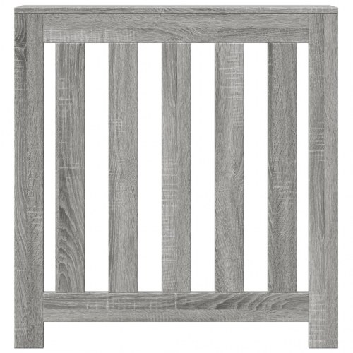 Radiatorskjuler 78 × 20 × 82 cm i konstrueret træ - grå sonoma-eg