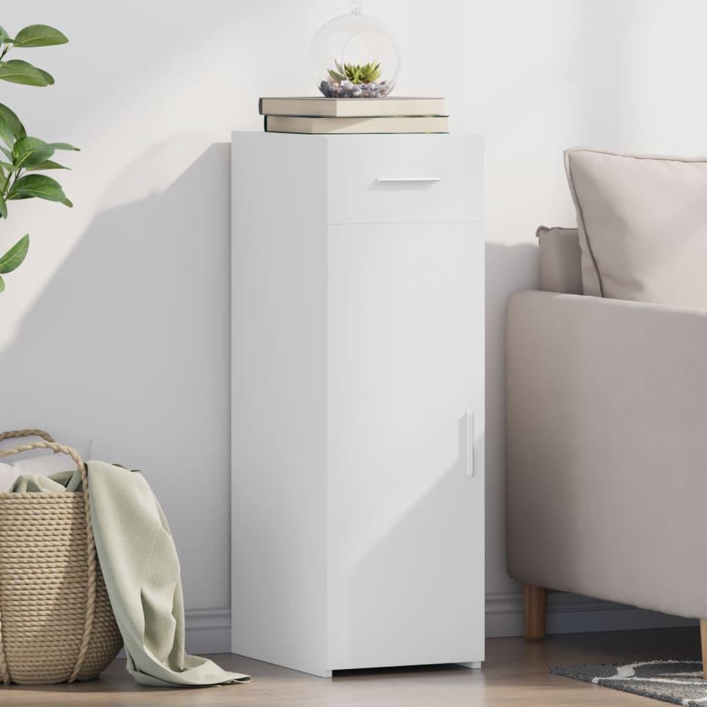 Reol 30X42,5X93 Cm Konstrueret Træ - Hvid